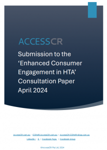 AccessCR Submission - CE in HTA - collated Apr 2024 Cover sheet